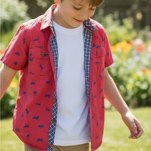 Matilda Jane with Joanna Gaines button down collared t shirt